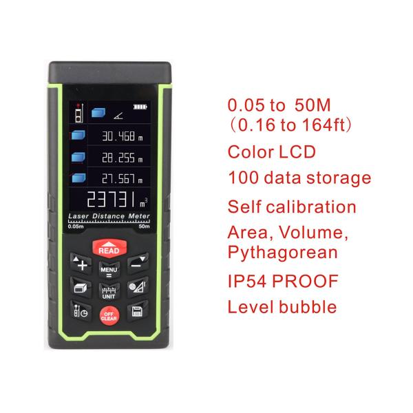 China 50m 164ft with Color LCD and Tilt angle Digital rechargeable Laser Rangefinder laser distance meter measure tools on sale China 50m 164ft with Color LCD and Tilt angle Digital rechargeable Laser Rangefinder laser distance meter measure tools on sale
