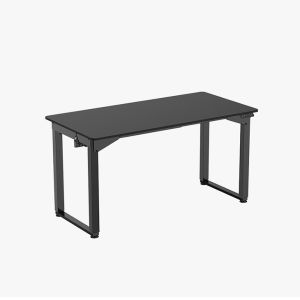 Height Adjustable Black Electric Standing Desk for Study Dual Motor Minimalist