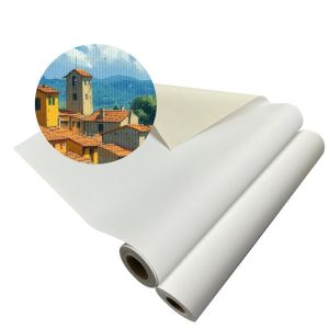 China Printable Waterproof 220gsm Polyester Canvas Rolls For Giclee Art Printing on sale