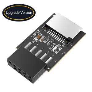 Cheap New Version USB 2.0 9pin Front Panel Header to Type-E Internal Adapter with 5V Power LED for sale
