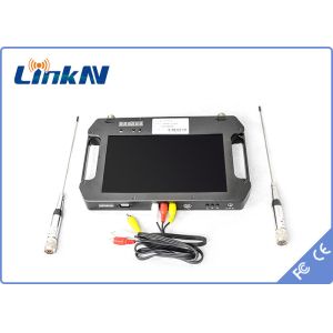 Handheld Outdoor COFDM Video Receiver FHD CVBS AES256 Encryption with Display