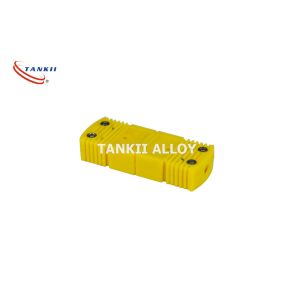 Yellow Colour K Type Thermocouple Connector With Extension Cable For Research