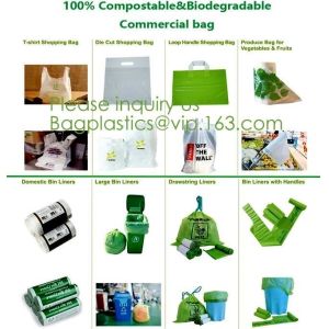 Eco friendly Compostable Biodegradable commercial bags,100% Environment Friendly