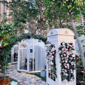 PC Clear Dome House 6m Geodesic Dome House With Aluminium Material