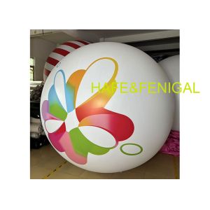Customizable Dia.5ft 1.5m Inflatable PVC Decor Balloon With Flower Pattern