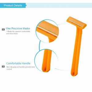 Plastic One Blade Men'S Razor No Electric With Vertical Lubricant Strip