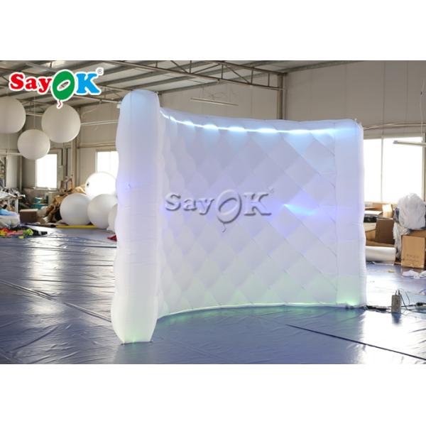 Inflatable Party Decorations Curve LED 210D Inflatable Photo Booth