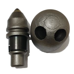 Round Shank Bits B47K17.5 Carbide Bullet Teeth For Foundation Drilling