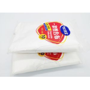 Plain White HDPE Protective Packaging Custom Printed Disposable Tablecloths