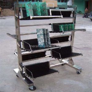 Factory price PCB storage Antistatic cart with racks/Hanging basket PCB Storage
