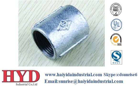 Quality coupling galvanized malleable iron pipe fitting cast iron UL factory wholesale