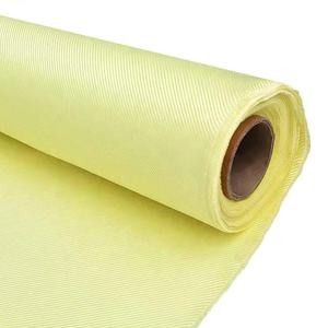 China High Strength 3000D 400g Para Aramid Kevlar Fabric Yellow on sale