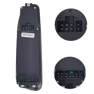 Master Power Window Control Switch Driver Side with Grey Bezel for 2002-2009