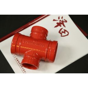 ANSI Standard Pipe Groove Four Way Cross With High Pressure Resistance