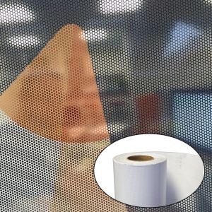 Solvent printable perforated vinyl 140mic One Way Vision Sticker For Window