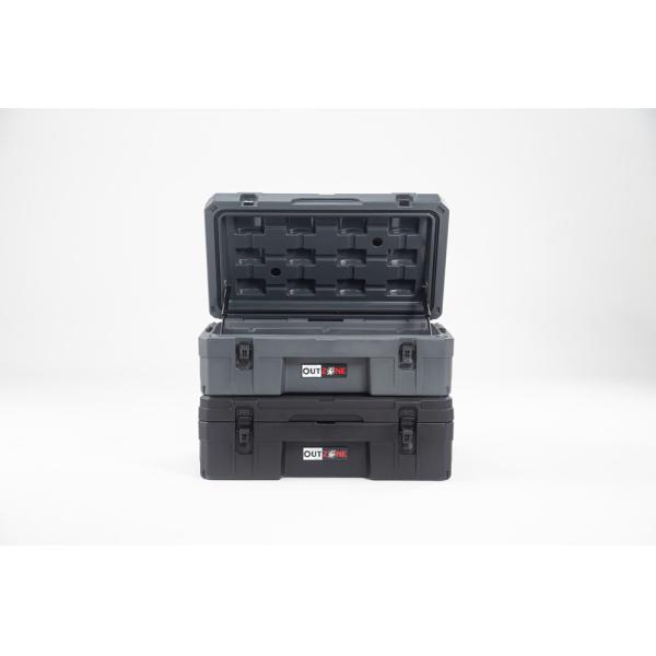 Camping Carry Car Roof Box 66L Capacity LLDPE Material Customized