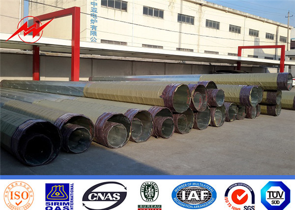 Quality 16.80m Steel Power Pole With 6mm Thickness And 625mm Butt Diameter wholesale