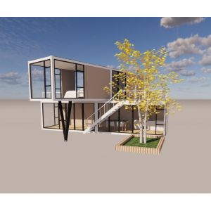 20ft or 40ft Luxury Design Two Layers Apartment Fabricated Living Portable