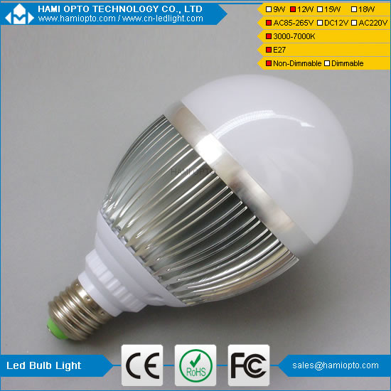 high lumens 12W led bulb light,100W halogen tungsten lamp replacement,RA>80