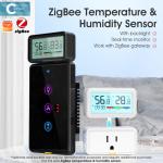 Tuya ZigBee Wireless Hygrometer and Thermometer Sensor – Remote Monitoring, App