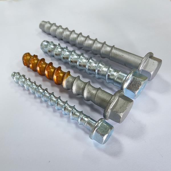 Quality Concrete self-tapping screw anchors Cement self-cutting screw anchors Expansion screws hexagonal flange self-cutting anchors wholesale