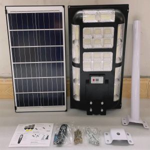 China Waterproof Integrated Solar Street Light 200w High Lumen LED Street Light With Solar Panel on sale