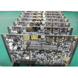 Black Fr4 Electronics Dip Assembled Pcb Smt For Industrial Control