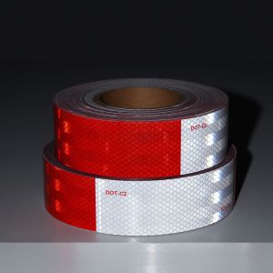 High Intensity Grade DOT-C2 Reflective Safety Tape Waterproof Red and White