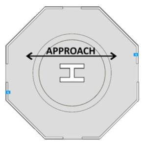 IP66 HAPI Polycarbonate 9000cd Helipad Landing Lights