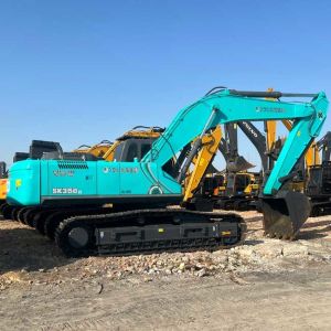 Large Used Crawl Excavator Kobelco SK350LC 1.6m3 Bucket Capacity 35tons For