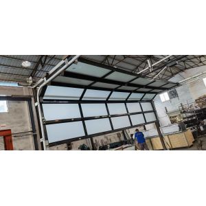 100% Transparency Clear Polycarbonate Mirror Glass Garage Door