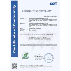 Shenzhen Pacom Medical Instruments Co., Ltd Certifications