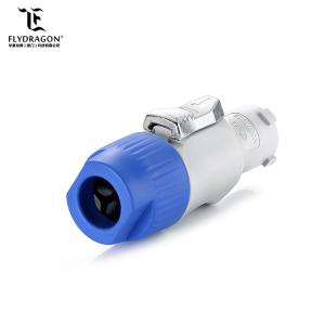 Cheap 3Wires PBT Plug Cable, 3 Pin Blue Plastic Shell Electrical Cable Input Output Connectors for LED Display Screen for sale
