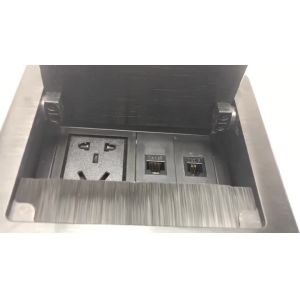 Cheap Embedded conference multi-function interface aluminum electric desk socket box for sale