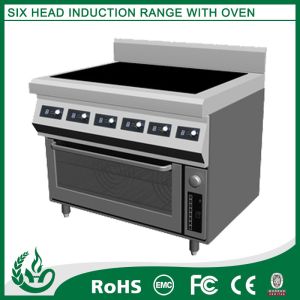 China 3500W Stainless Steel Electric Range 6 Burner Resturant Kitchen Equipment on sale