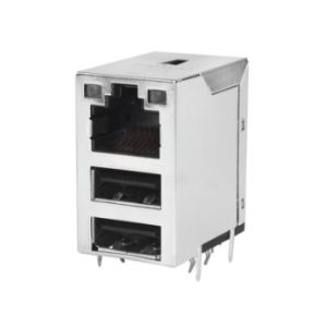 100BASE-T 1-1840026-1 RJ45 MagJack with Dual USB Rapid Delivery