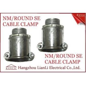 China Aluminum 1/2 3/4 NM Round SE Cable Clamp For Bond the Wire to Outlet Box on sale