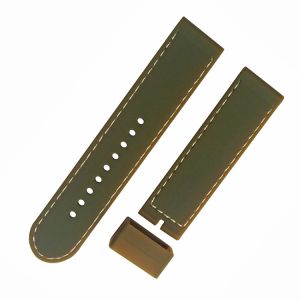 Cheap 22mm Mens Rubber Watch Bands , SGS Soft Silicone Watch Strap for sale