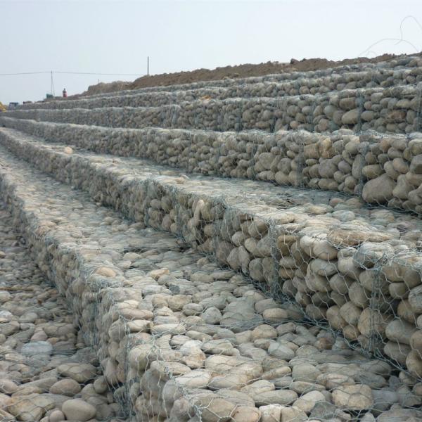 Quality Wire Mesh 80x100mm 2.2mm Woven Gabion Baskets wholesale