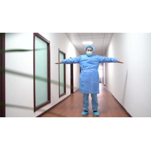 China factory wholesale pp disposable waterproof isolation gown PP Isolation