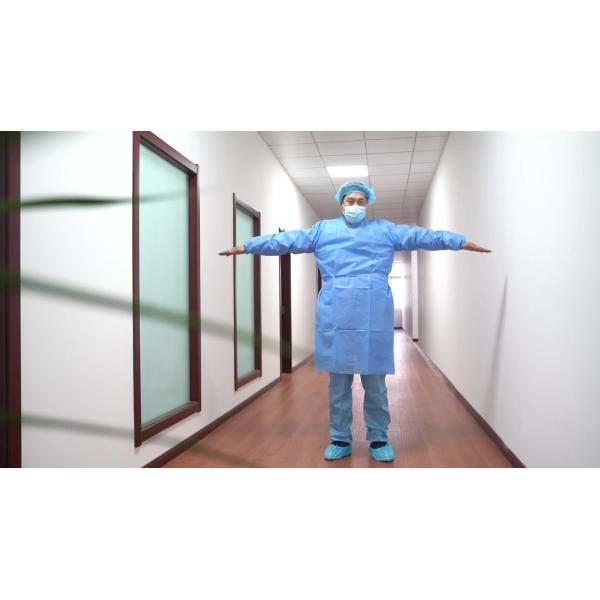 China factory wholesale pp disposable waterproof isolation gown PP Isolation