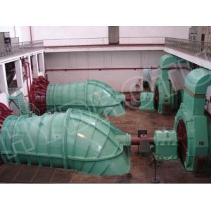 Low Water Head S Type Hydro Turbine / water turbine with Full Regulation Runner,