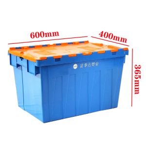 Cheap Stackable Heavy Duty Plastic Moving Crate With Lid for sale