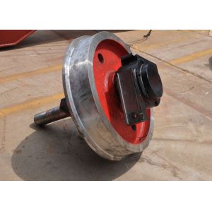 Large Capacity Transfer Cart Accessories Steel Rails Single Flanged Track Wheels