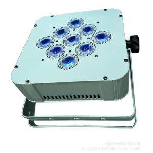 White Shell 9PCS 18W Battery Wireless Led Par Lights With RGBW 6in1 Dmx Control