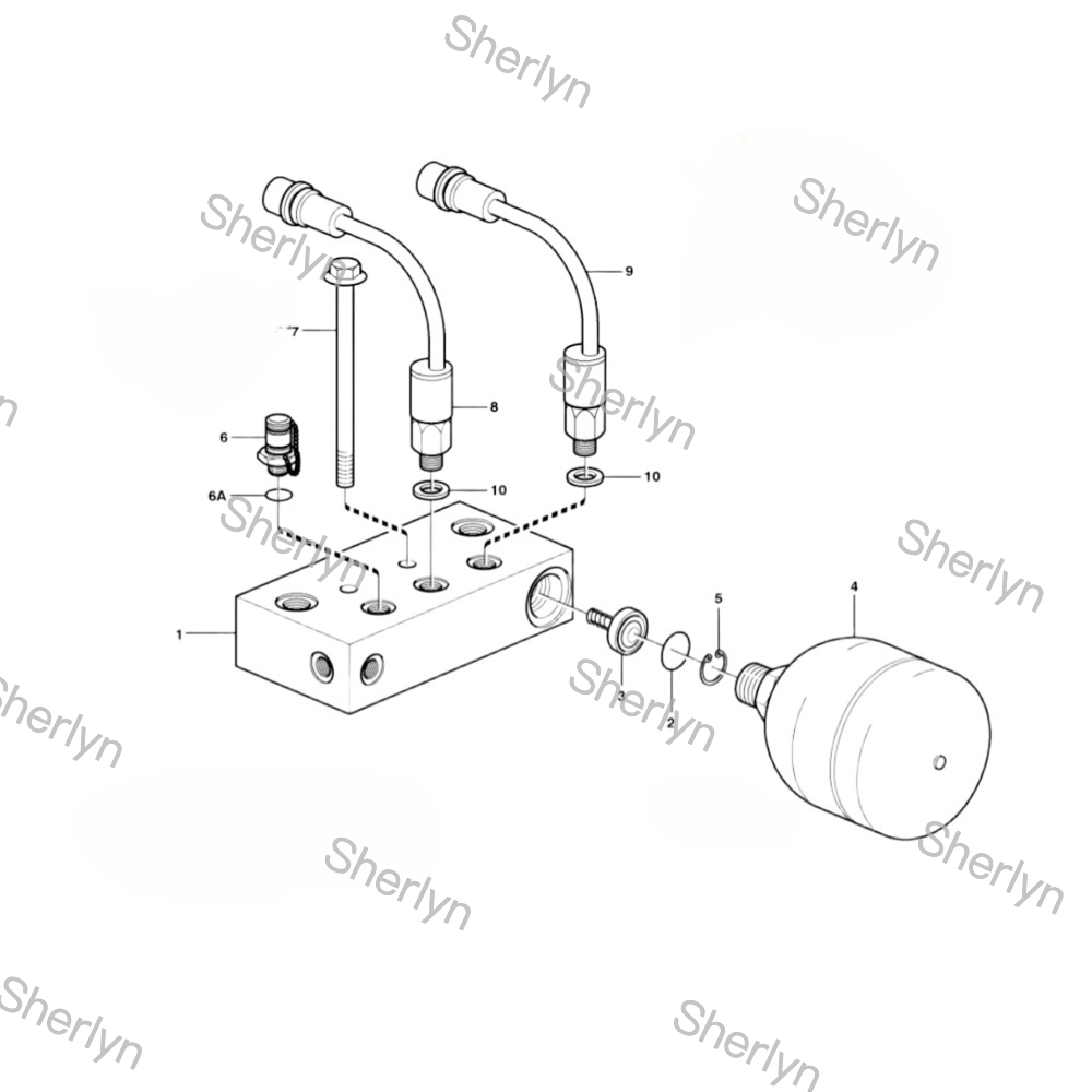 VOE15187036 Volvo Diaphragm Accumulator