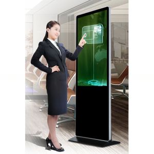 4K UHD 55" inch Floor stand touchscreen Monitor PC kiosk with Win10/11 Android