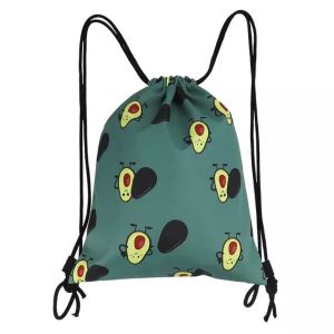 Foldable Fashion Print Promotional Shopping Bag Custom Drawstring Backpack