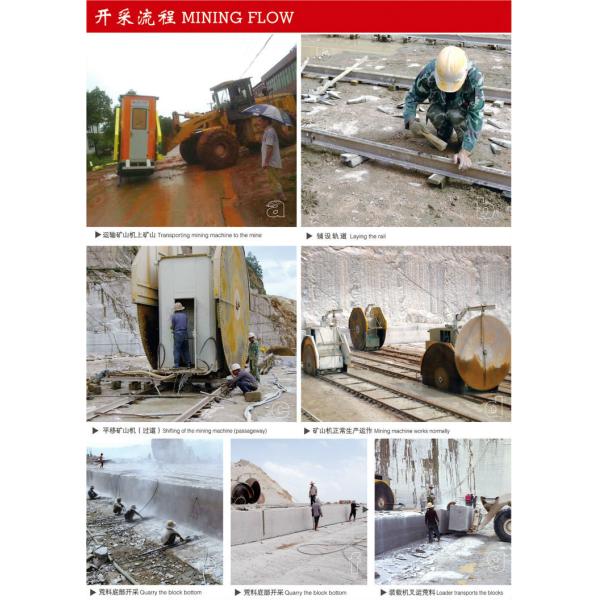 Double Blades Granite Mining Machine