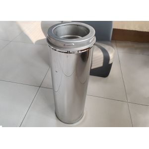 China OEM Single Double Layer Metal Dust Extraction Pipe Chimney Pipe Accessories on sale